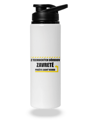 Zadný vchod flaša na vodu White