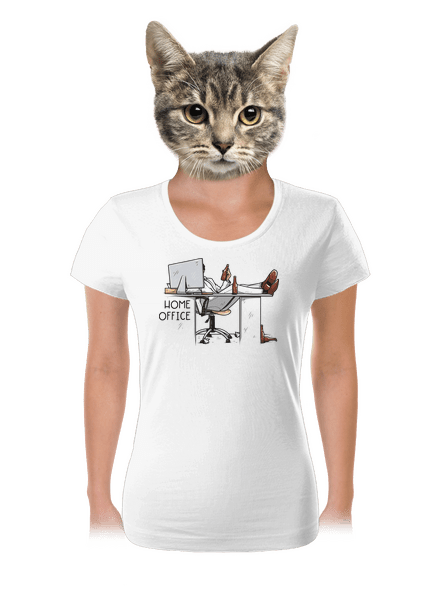 Home Office dámske tričko White
