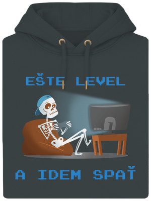 Ešte level unisex mikina premium Charcoal