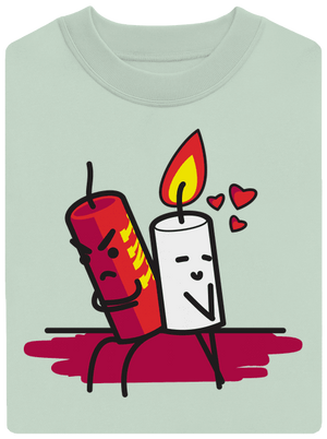 TNT unisex mikina bez kapucne Blush Mint