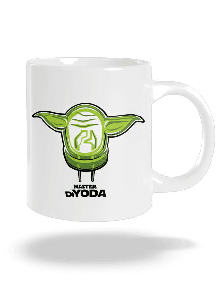 Mistr DiYoda veľký hrnček White