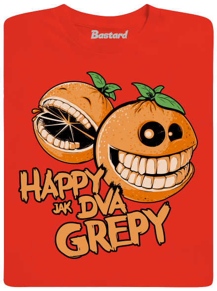 Happy grepy pánske tričko Fiery Red