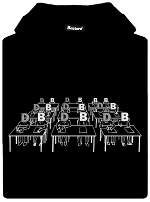 Cimrman: Debil, blbeček pánska mikina klokanka Black