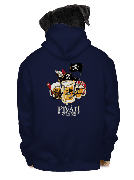 Piváti z Karibiku pánska mikina na zips Navy
