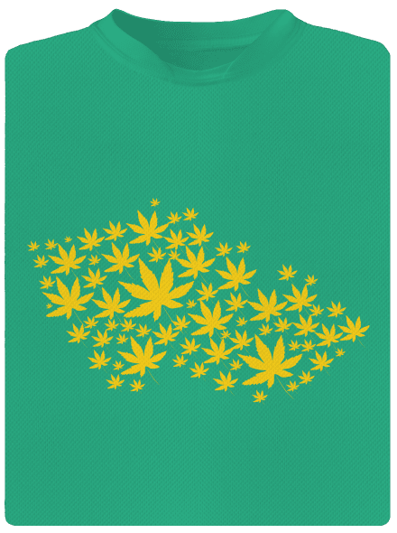 Ganja Country pánske športové tričko Mint Mal