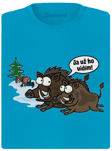 Ja už ho vidím dámske športové tričko Blue Atol