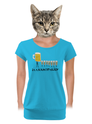 dámske tričko s lemom