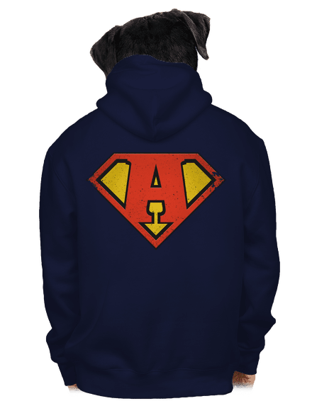 Som superhrdina pánska mikina na zips Navy
