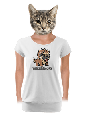 dámske tričko s lemom