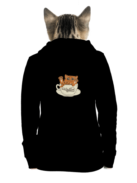 Kapučičíno dámska mikina na zips Black