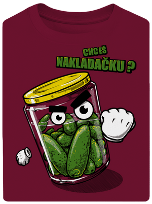 Nakladačka unisex tričko oversized Garnet