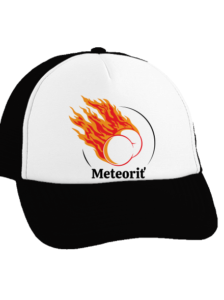 Meteoriť šiltovka truckerka Black cap
