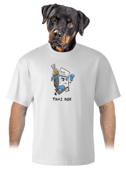 Thai box unisex tričko oversized White