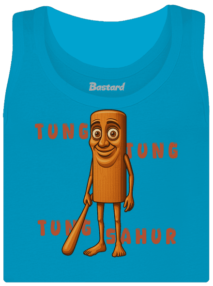 Tung Tung Tung Sahur – Italian Brainrot dámske tielko klasické Blue Atol
