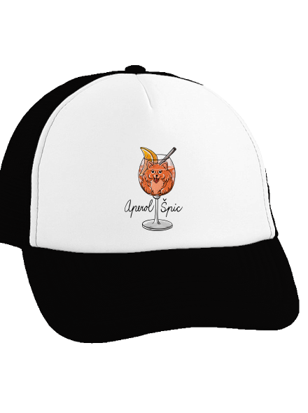 Aperol Špic šiltovka truckerka Black cap