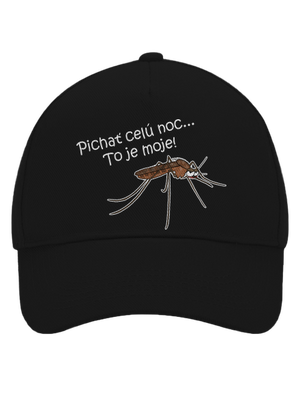 Komár s výdržou šiltovka baseballka Black