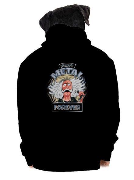 Heavy metal forever pánska mikina na zips Black