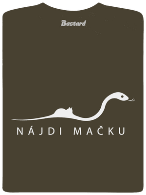 Nájdi mačku pánske dlhý rukáv Urban Khaki