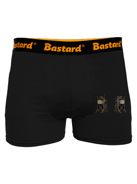 Poľovník a kazateľnica boxerky Black