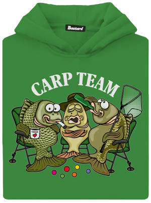 Carp Team detská mikina klokanka Kelly Green AWD