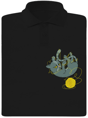 Nevrlý kocúr pánska polokošeľa Black