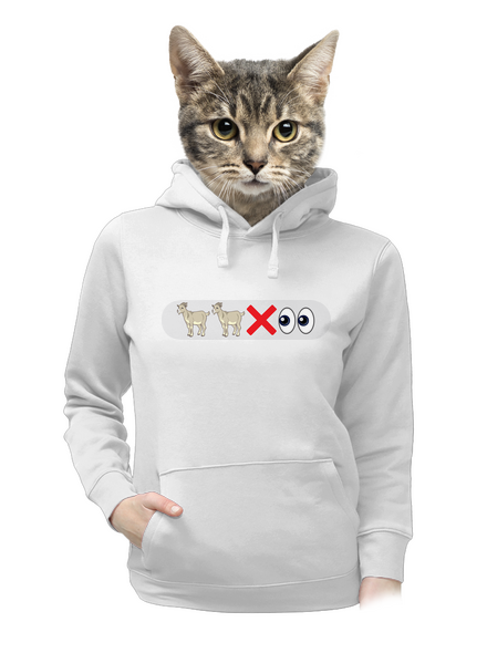 Emoji dámska mikina klokanka White
