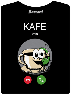 Kafe volá dámske tričko Black