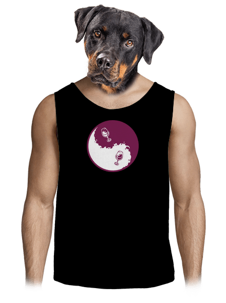 Jin Jang víno pánske tielko Black