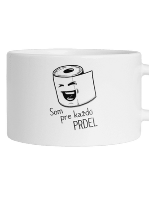 Prdel hrnček makronka White