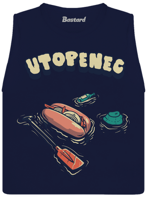 Utopenec dámske tielko voľné Navy