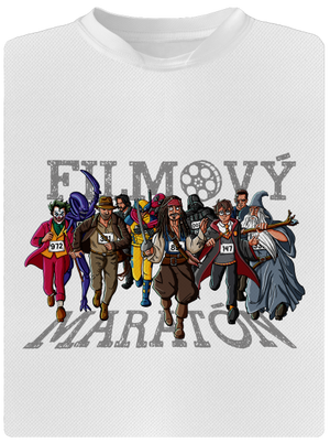 Filmový maratón detské športové tričko White