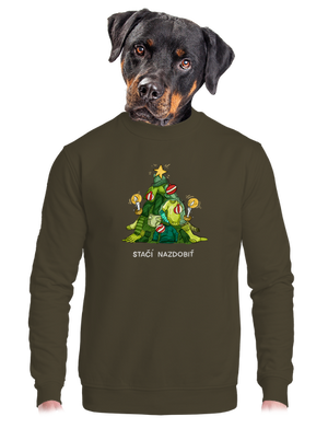 unisex mikina bez kapucne