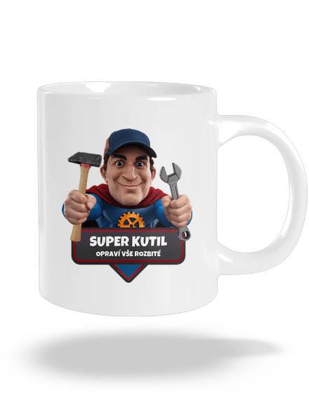 Super otec veľký hrnček White