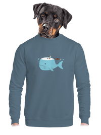 unisex mikina bez kapucne