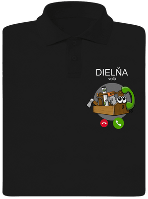 Dielňa volá pánska polokošeľa Black