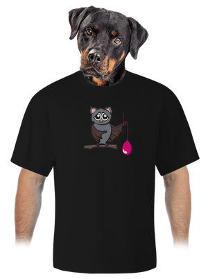 Netopier unisex tričko oversized Black