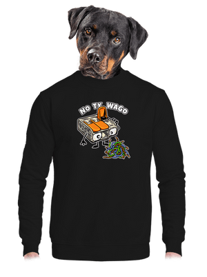 Wago svorka unisex mikina bez kapucne Black