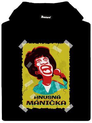 Mánička pánska mikina klokanka Black