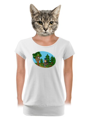 dámske tričko s lemom