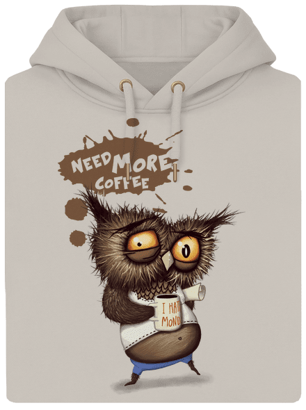 Need more coffee unisex mikina premium Pastel Macchiato