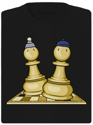 Šach a Mat dámske športové tričko Black