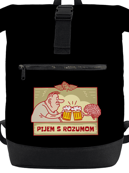 Pijem s rozumom batoh Black