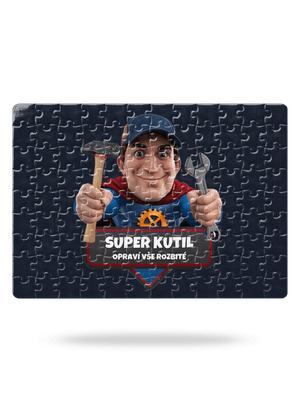 Super otec puzzle White