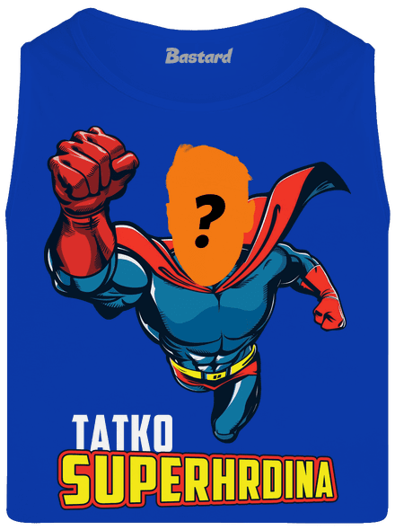 Tatko superhrdina pánske tielko Royal Blue