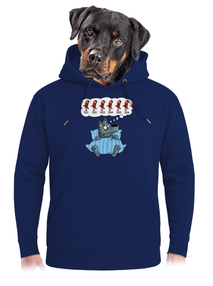 Vlčia nespavosť unisex mikina premium Navy
