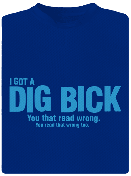 Dig bick pánske športové tričko Royal Blue Mal