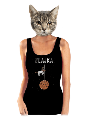 Vlajka dámske tielko klasické Black