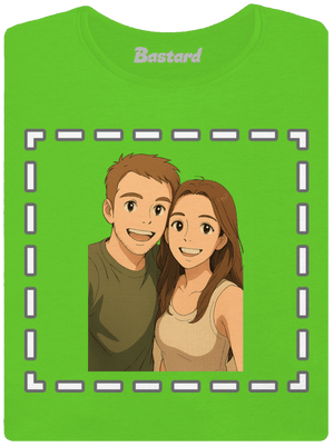 Ghibli efekt z vlastnej fotky dámske tričko Apple Green