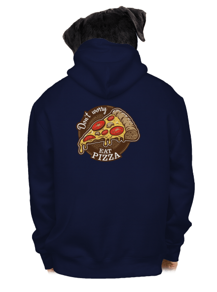 Pizza pánska mikina na zips Navy
