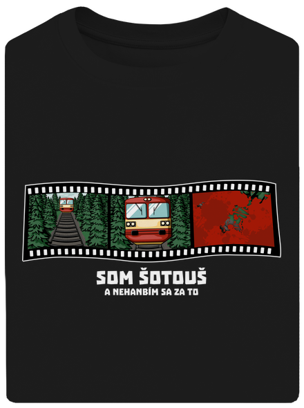 Som šotouš unisex tričko oversized Black